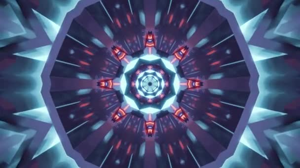 Abstract Kaleidoscope Pattern Background — Stock Video