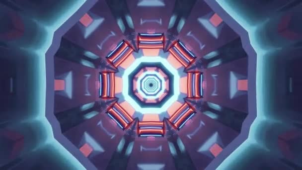 Abstract Kaleidoscope Pattern Background — Stock Video