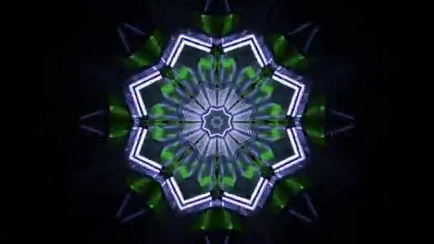 Abstract Kaleidoscope Pattern Background — Stock Video