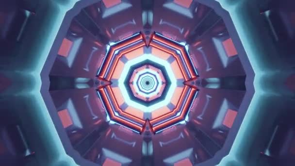 Abstraktní Kaleidoskop Vzor Pozadí — Stock video