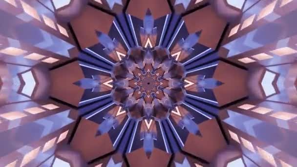 Abstract Kaleidoscope Pattern Background — Stock Video