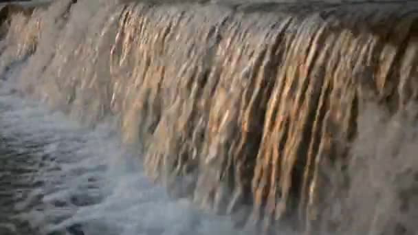 Piękny Wodospad Lesie — Wideo stockowe