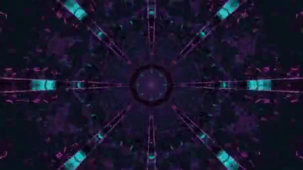 Fond Abstrait Motif Kaléidoscope — Video