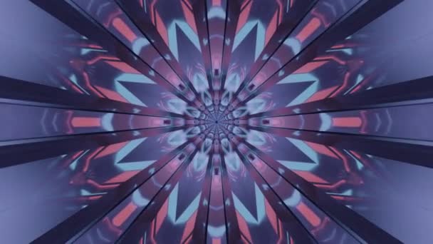 Abstraktní Kaleidoskop Vzor Pozadí — Stock video