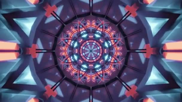 Abstract Kaleidoscope Pattern Background — Stock Video