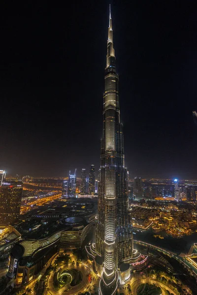 Disparo Vertical Del Burj Khalifa Dubai Emiratos Árabes Unidos — Foto de Stock