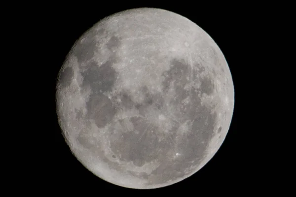 Primo Piano Una Luna Piena — Foto Stock