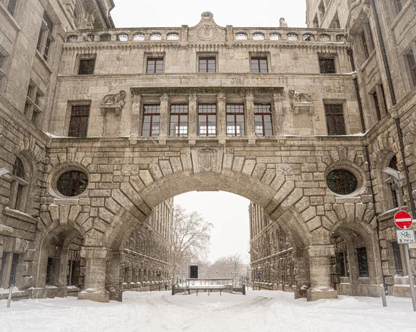 Een Prachtige Opname Van Het Nieuwe Stadhuis Winter Leipzig Duitsland — Stockfoto