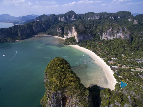 Der Schöne Blick Auf Den Tropischen Strand Krabi Thailand — Stockfoto