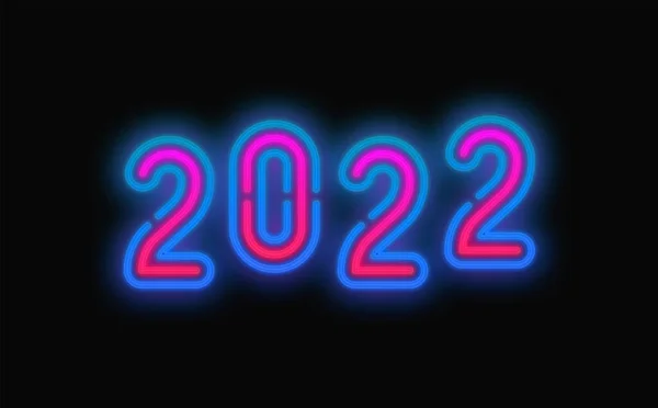 Una Ilustración Del Nuevo Número Año 2022 Para Plantilla Diseño —  Fotos de Stock
