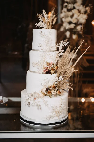 結婚式のケーキのクローズアップ — ストック写真