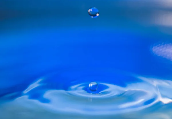 Selective Focus Shot Waterdrop Splash — Stock Photo, Image