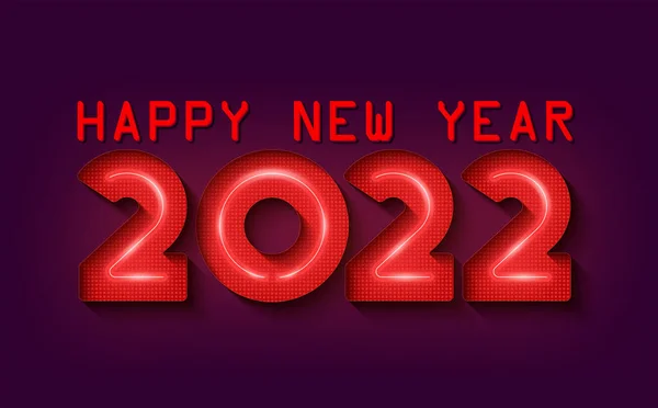 Uma Ilustração Texto Feliz Ano Novo 2022 Para Modelo Design — Fotografia de Stock