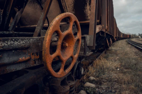 Ein Güterwagen Für Den Transport Von Massengütern Getreide — Stockfoto