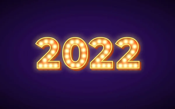 Ilustrace Čísla Nového Roku 2022 Pro Šablonu Brožurkového Designu Kartu — Stock fotografie
