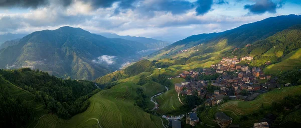 Ein Schöner Blick Auf Die Longsheng Reisterrasse Hepingxiang China — Stockfoto
