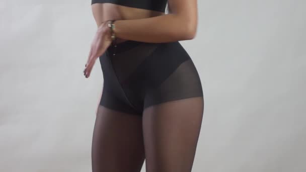 Lower Body Part Sporty Woman — Stock Video