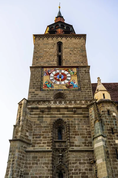 Grand Bâtiment Gothique Eglise Noire Biserica Neagra Brasov Roumanie — Photo
