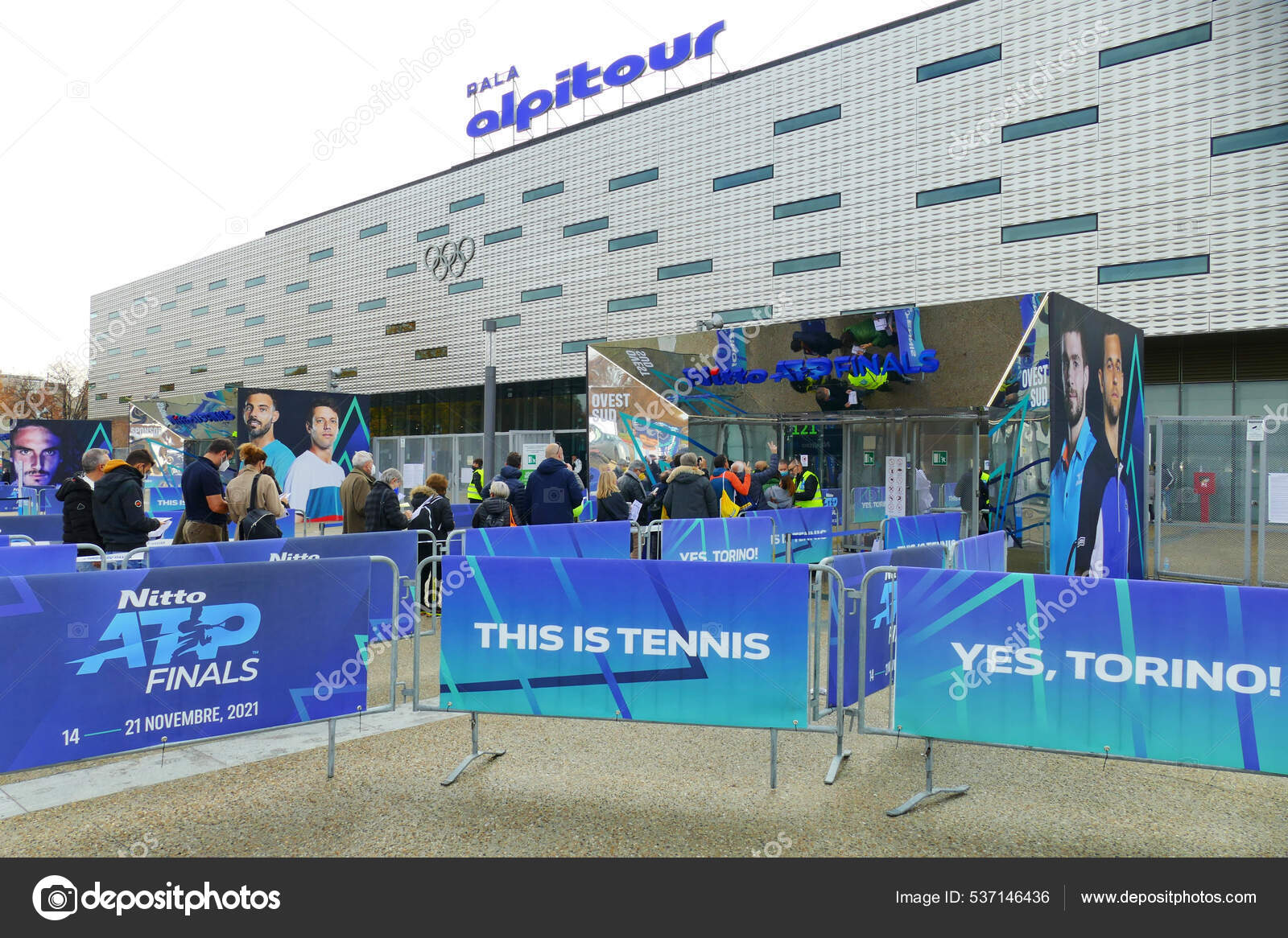 Turin Italy Nov 2021 Pala Alpitour Venue Nitto Atp Finals — Stock