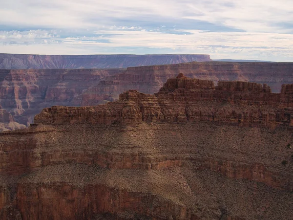 Paysage Eagle Point Grand Canyon Sous Ciel Nuageux Arizona Aux — Photo