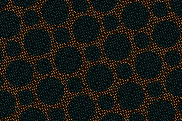 Abstract Backdrop Green Circles Black Textured Pattern — Stockfoto