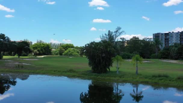 Reflejo Cielo Lago — Vídeo de stock