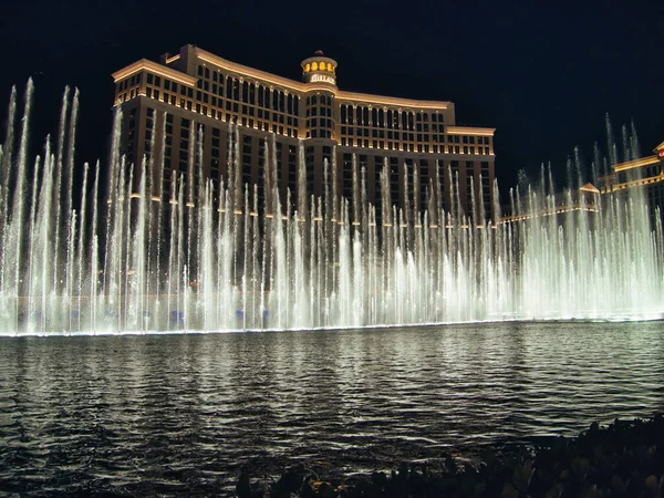 Las Vegas Estados Unidos 2021 Bellagio Hotel Casino Paradise Rodeado — Foto de Stock