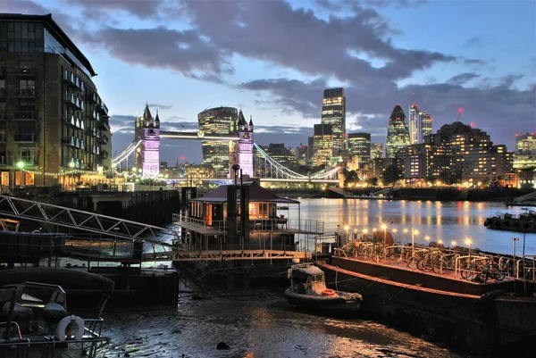 View Landmarks Architectures London Night South Bank — 图库照片