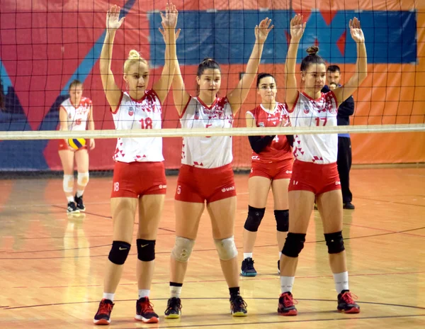 Zrenjanin Serbia Aralık 2021 Zok Bavaniste Den Bayanlar Voleybol Karşılaşması — Stok fotoğraf