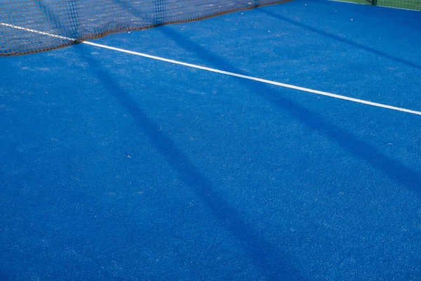 Décor Court Paddle Tennis Bleu — Photo
