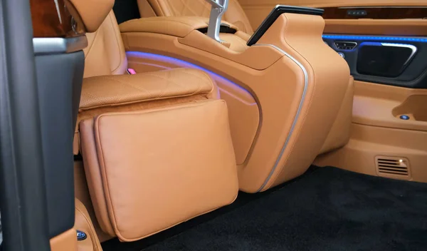 Stuttgart Germany Dec 2021 Luxurious Comfortable Modern Car Interior 자동차 — 스톡 사진