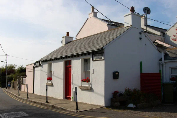 Dublino Irlanda Lug 2021 Una Piccola Casa Con Una Porta — Foto Stock