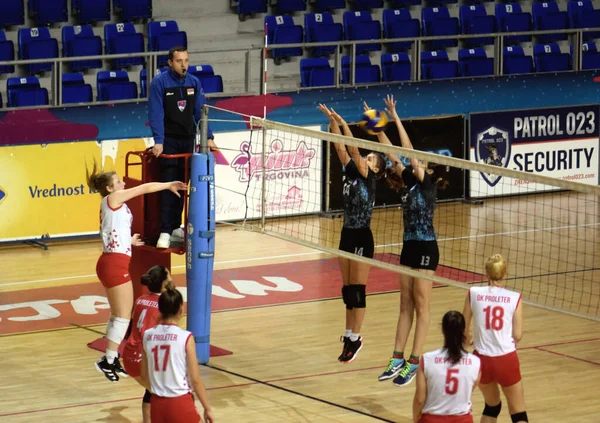Zrenjanin Serbia Dec 2021 Women Volleyball Match Zok Proleter Zrenjanin — Stock Photo, Image