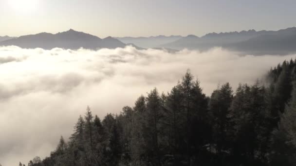 Μια Μαγευτική Θέα Των Όμορφων Βουνών — Αρχείο Βίντεο