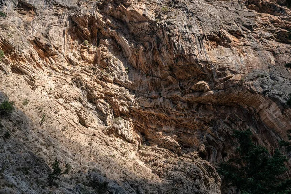 Fondo Roca Seca Agia Roumeli Creta —  Fotos de Stock