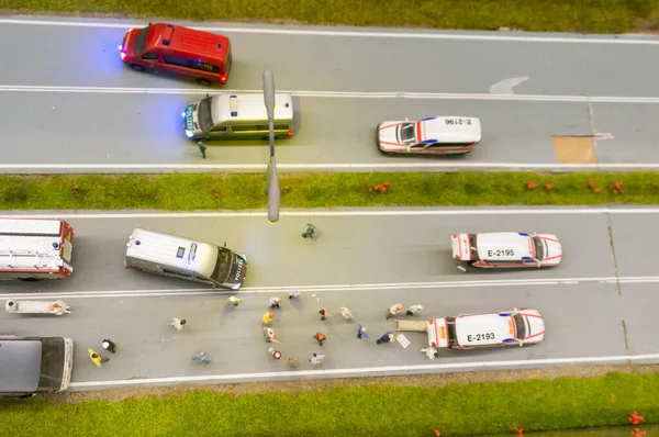 Borowiec Poland May 2019 Top View Small Vehicles Simulating Car — Stock Photo, Image