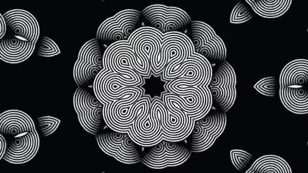 Rendering Futuristic Kaleidoscopic Patterns Background — Stock Video