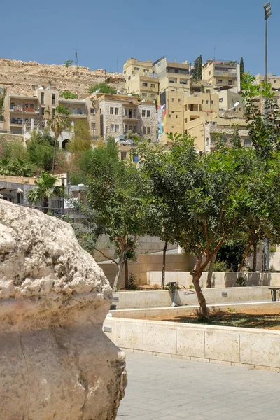 Ürdün Bir Sokak Amman Binalarının Dikey Çekimi — Stok fotoğraf