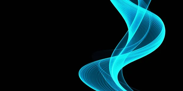 Schöne Abstrakte Elegante Blaue Neon Welle Hintergrund — Stockfoto