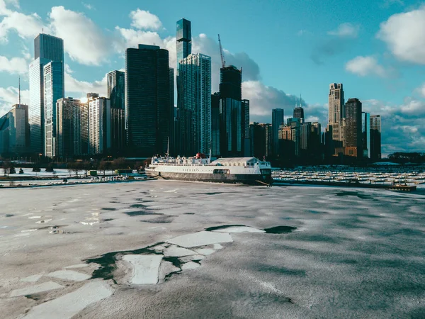 Egy Gyönyörű Felvétel Chicago Városáról Illinois Ról Usa Ban — Stock Fotó