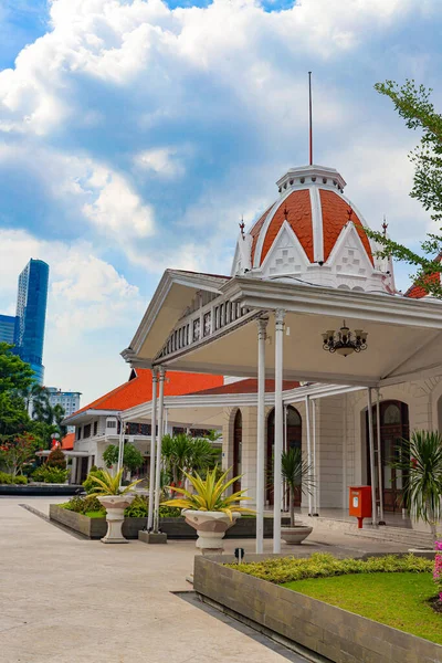 Una Panoramica Dell Edificio Del Centro Sociale Balai Pemuda Surabaya — Foto Stock