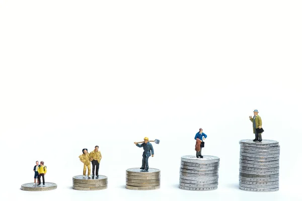 People Coin Towers Concept Professional Career — Stock Photo, Image