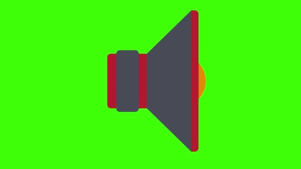 Głośnik Zielony Ekran Animacja Dla Vfx — Wideo stockowe