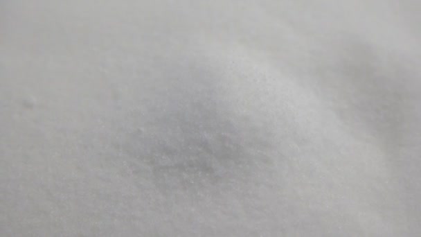 Weißer Schnee Textur Hintergrund — Stockvideo