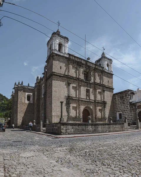 Una Hermosa Vista Iglesia Escuela Cristo Antigua Guatemala América Central —  Fotos de Stock