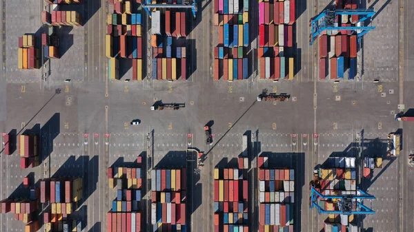 Aerial Shot Seaport Ghana Cloudy Skies — Stock Photo, Image