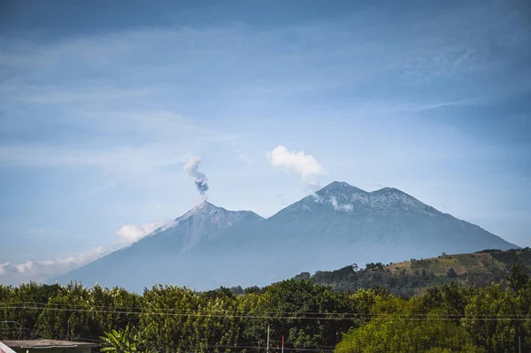 Una Hermosa Vista Las Montañas Antigua Guatemala América Central — Foto de Stock
