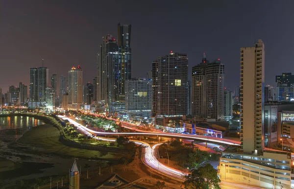 Ciudad Panama Panama Feb 2020 Skyline Van Het Centrum Van — Stockfoto