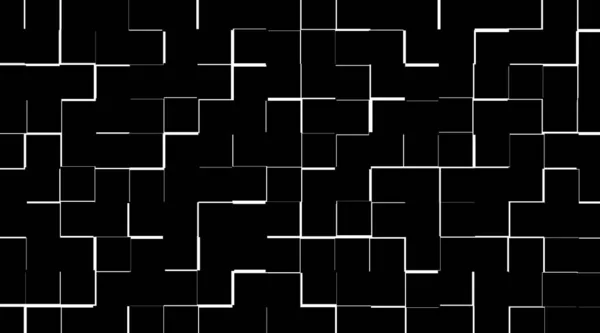 Monotone Cube Shaped Texture Black White Colors Background Wallpaper — Stockfoto