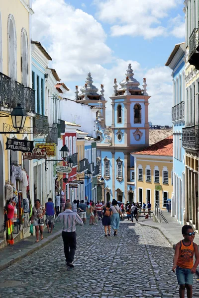 Сальвадор Бахія Бразилія Липня 2018 Старе Місто Пелурінью Місце Всесвітньої — стокове фото